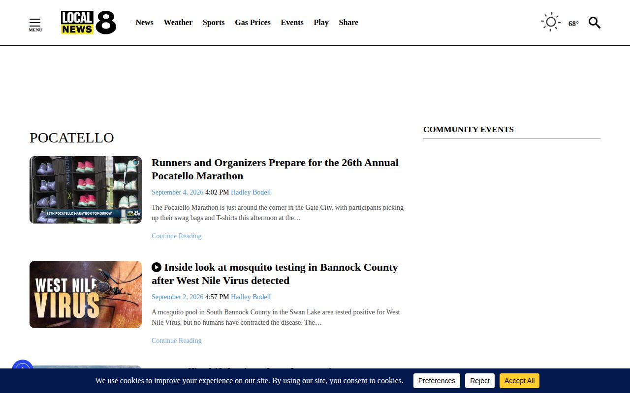 Regional news source for Power County police blotter research